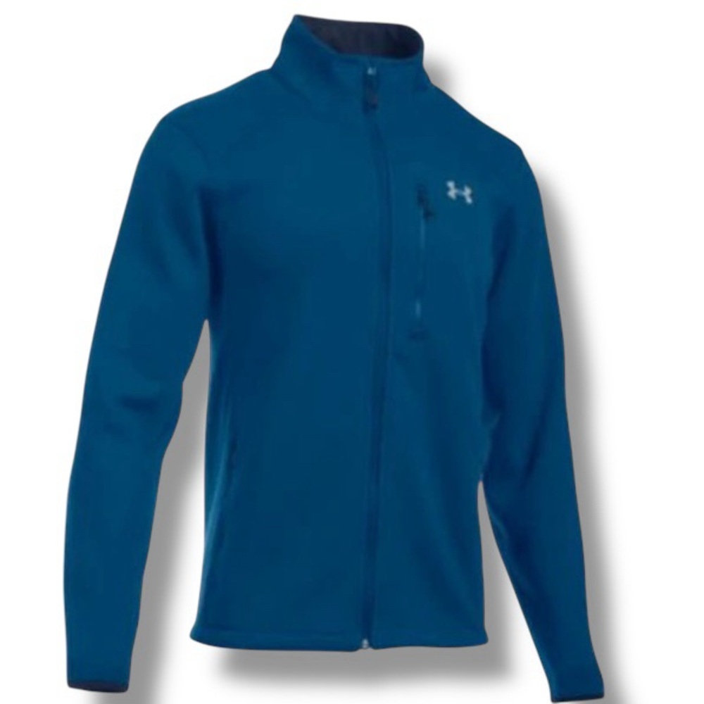 Under Armour Storm1 Full Zip Fleece Jacket Blue Size XL Water Resistant
